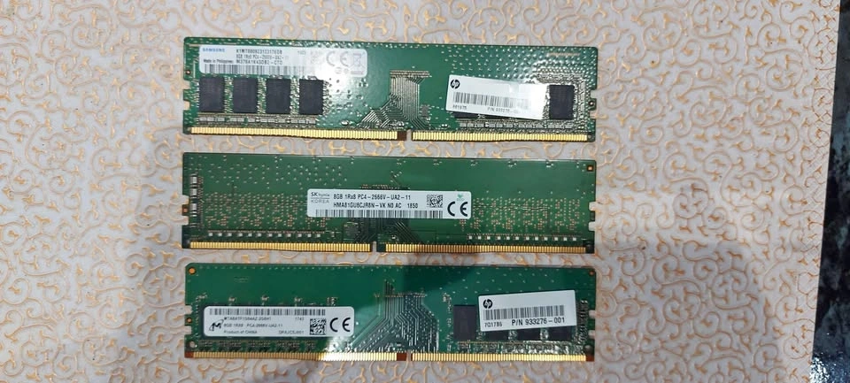 8GB DDR4 Desktop RAM Modules (Samsung, SK Hynix, Micron)