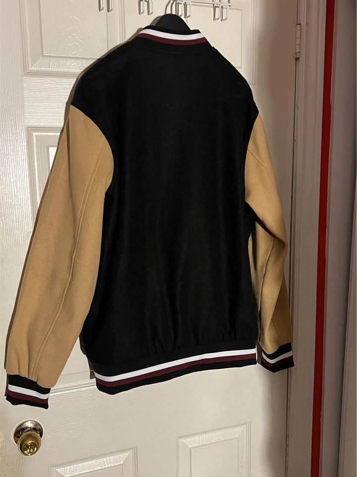 Amazon Beige Varsity Jacket - photo 2