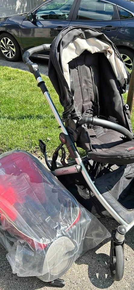 Britax B-Ready double stroller; infant seat & stroller seat