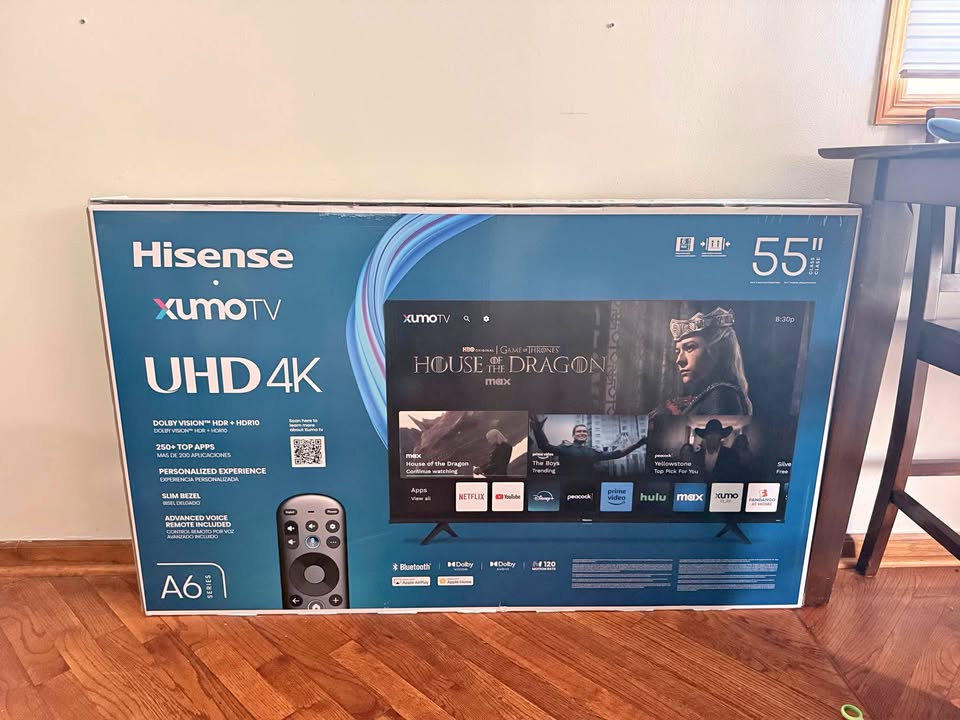 BRAND NEW Hisense 55” 4K UHD Smart TV – Sealed in Box