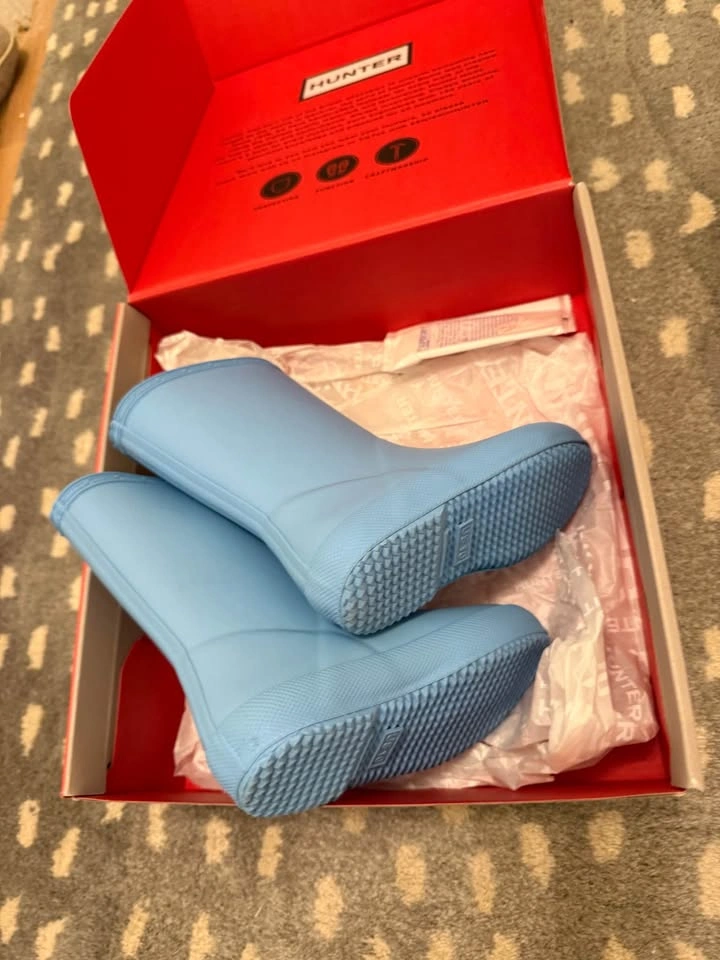 Hunter Light Blue Kids Rain Boots - photo 5