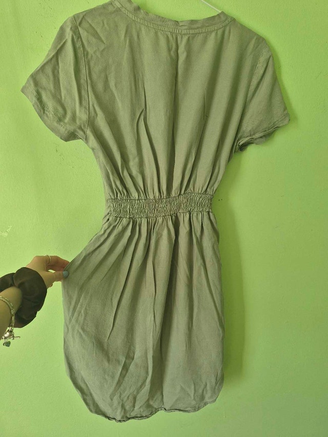 Green Short Sleeve Summer Dress - photo 3