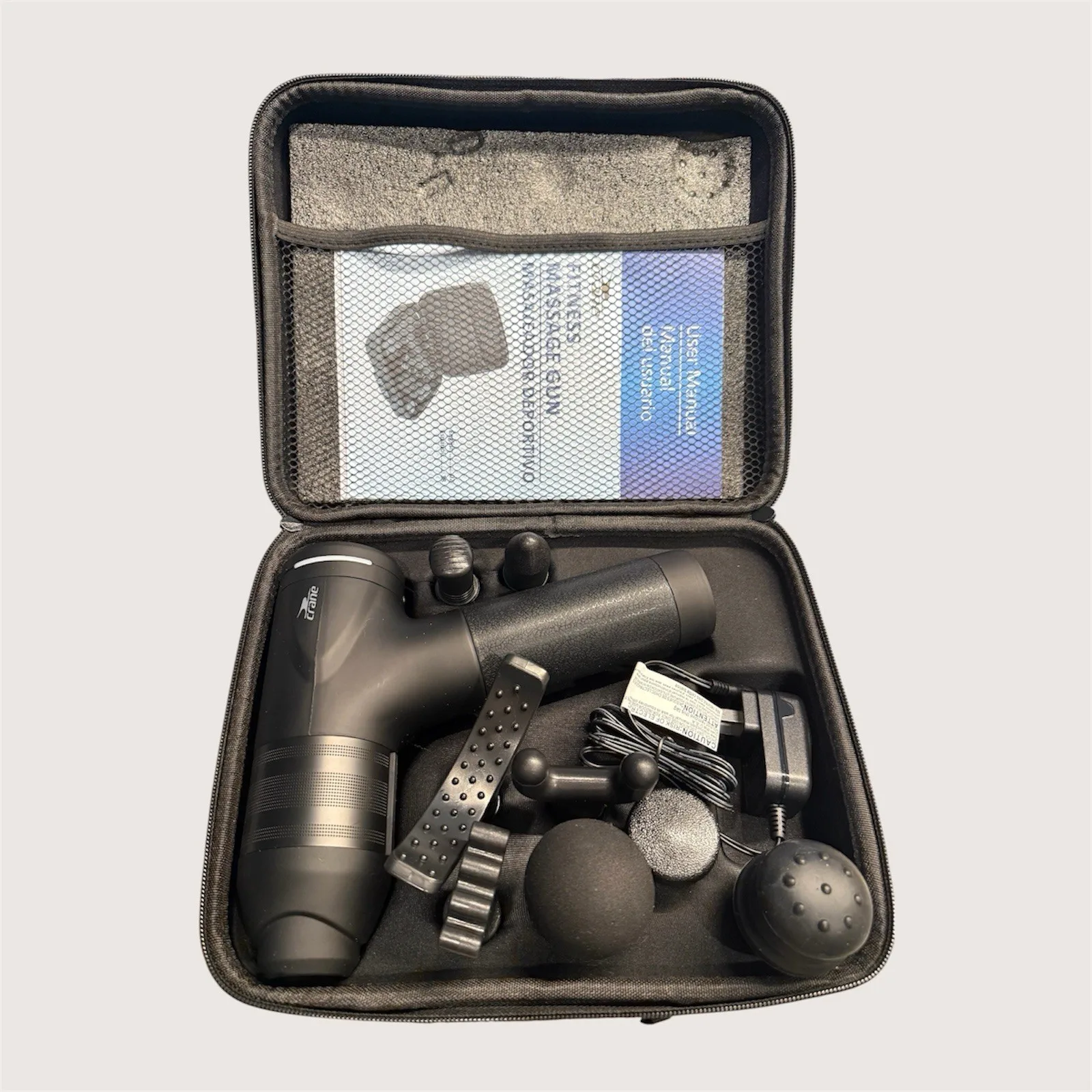 CRANE Fitness Massage Gun 8 Heads Touch Display /30 Speeds/ New - photo 3