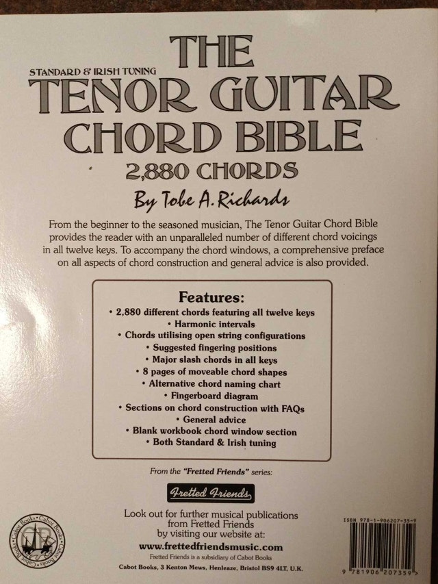 The Tenor Guitar Chord Bible by Tobe A. Richards - photo 2