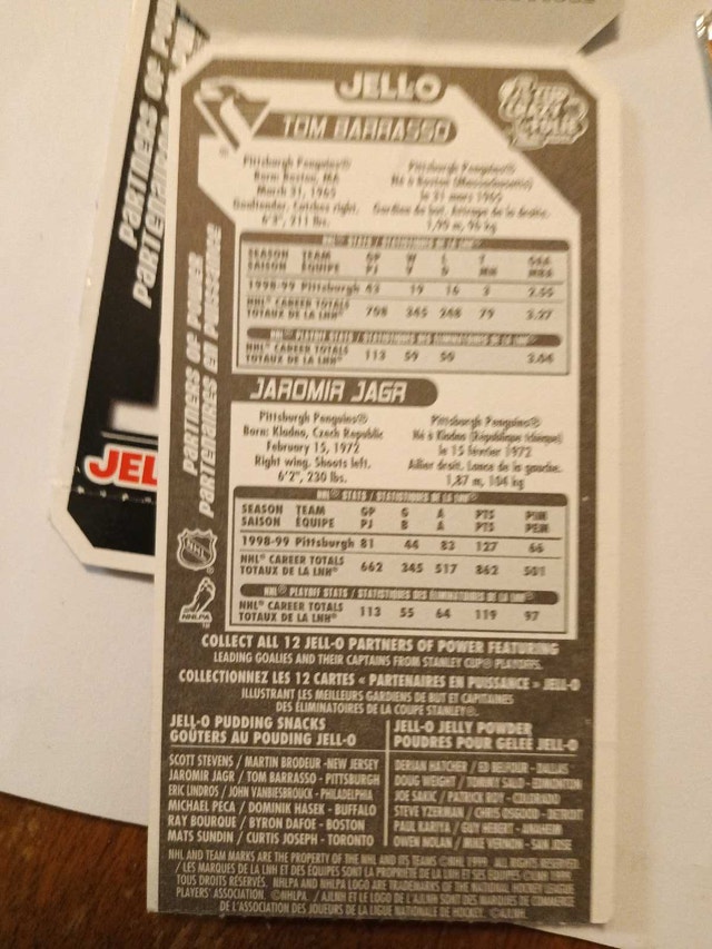 Jello Hockey Card - photo 3