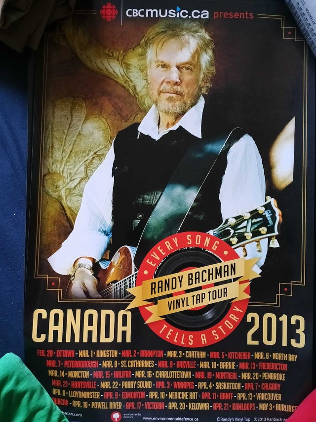 Randy Bachman 2013 16"x24" Poster