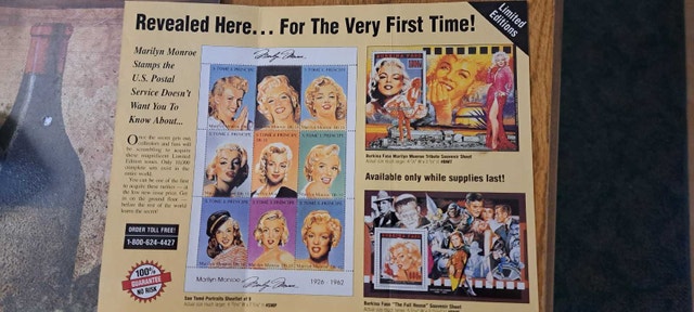 Marilyn Monroe Stamps Collectible - photo 2