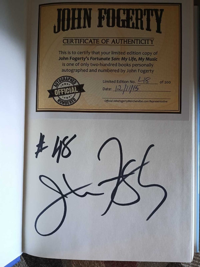 John Fogerty Book - Autographed Ltd Edition - photo 2