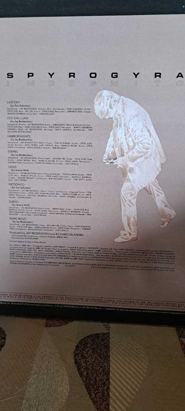 Spyro Gyra Incognito Vinyl - photo 2