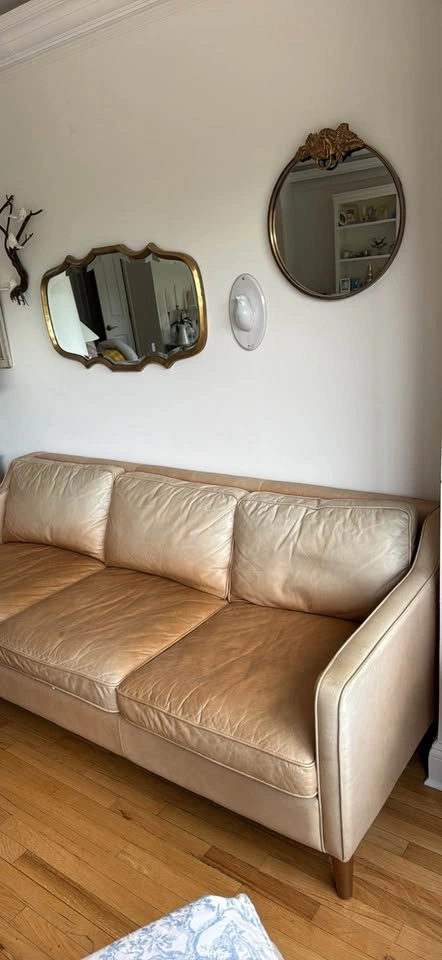 West Elm Hamilton 3-Seater Leather Sofa - photo 5