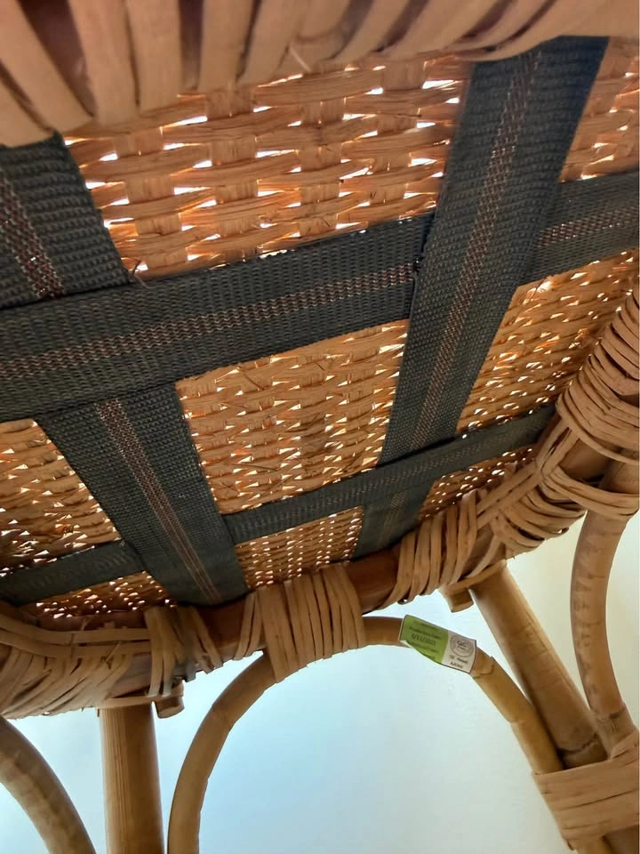 Restoration Hardware rattan bar stool - photo 3