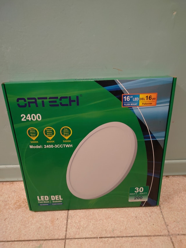 Ortech 16-inch LED Flush Mount Light