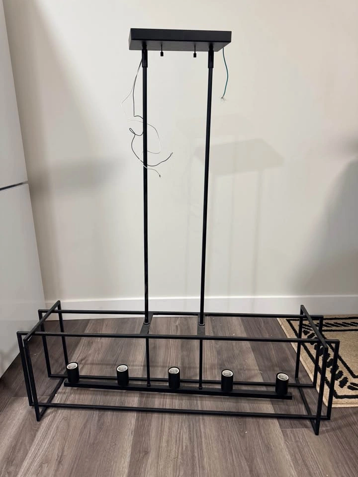 Modern Black Geometric Light Fixture Set - 3 Pieces - photo 4