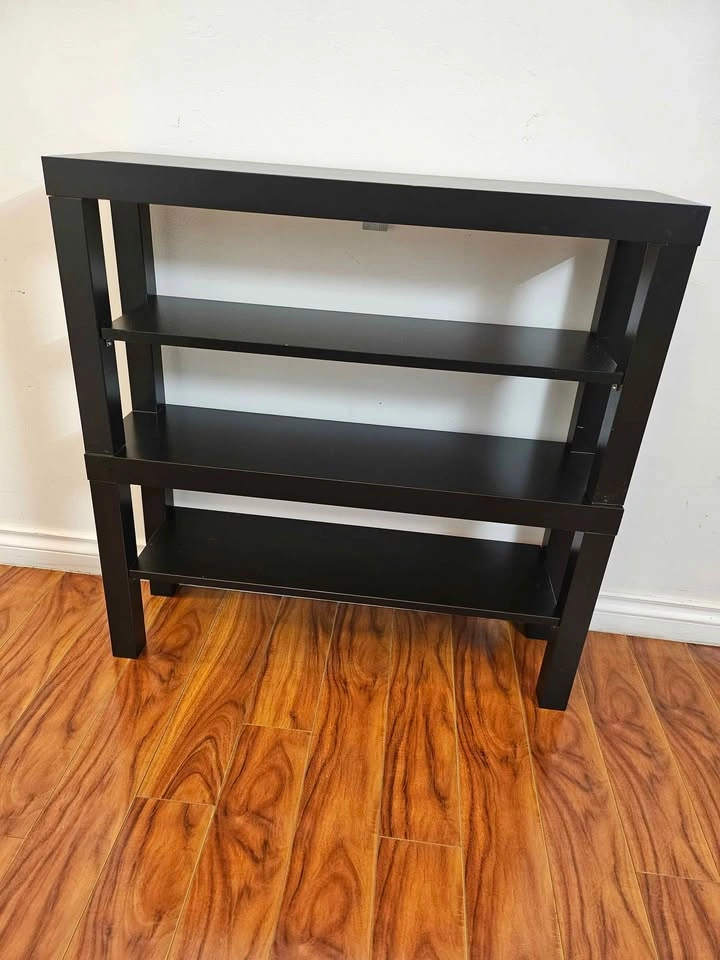 Set of 2 IKEA LACK TV Benches / Entryway Shoe Racks - photo 3