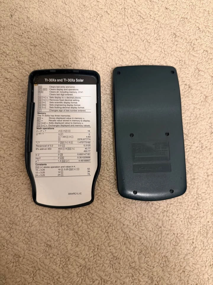 Texas Instruments TI-30XA Calculator - photo 2