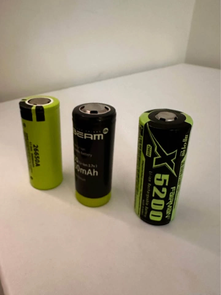 Fairman and With Beam 26650 Li-ion Batteries with Charger - photo 2