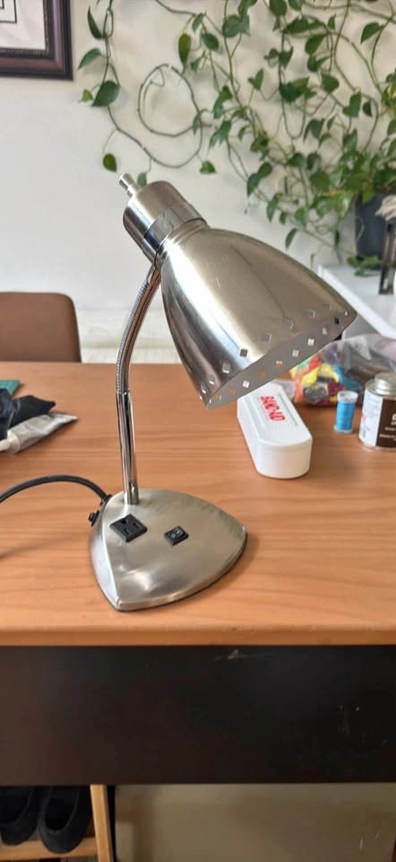 Desk Lamp Work Lamp Home Office Bedroom Phone Jack Plus Plug