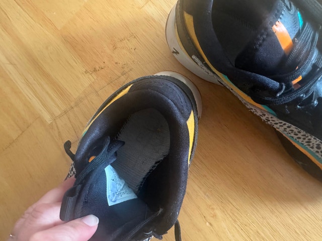 Size 7Y basketball shoes
