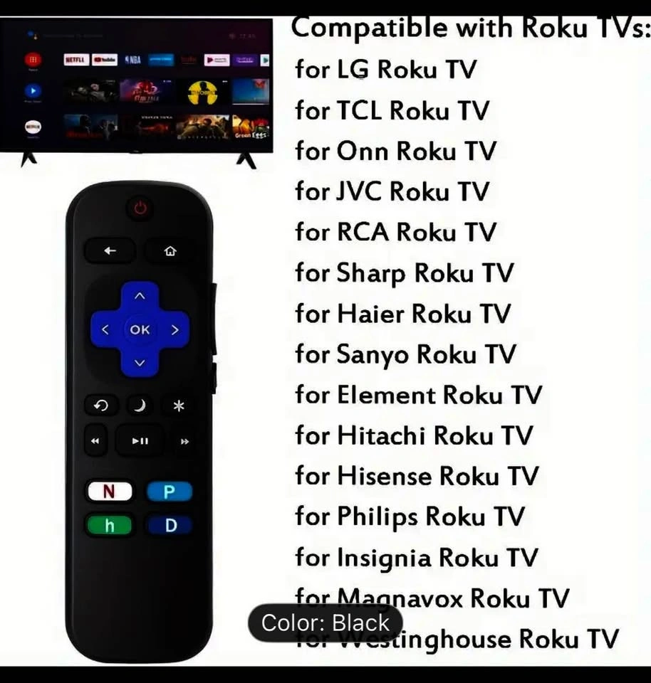 Replacement Remote Control Compatible for Roku TV - photo 4