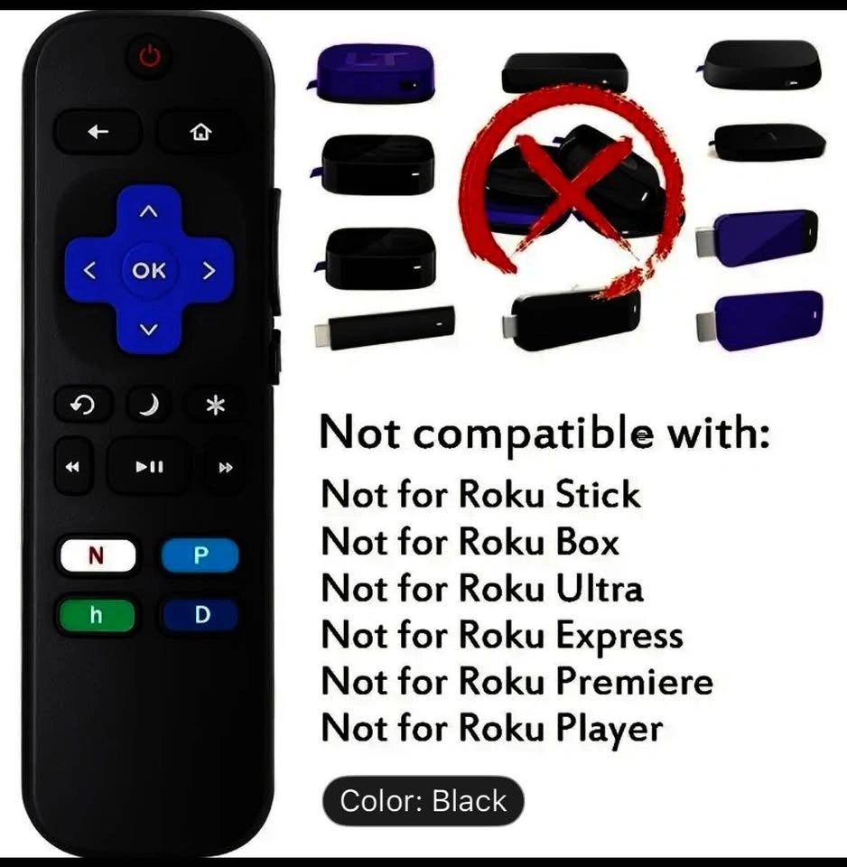 Replacement Remote Control Compatible for Roku TV - photo 5