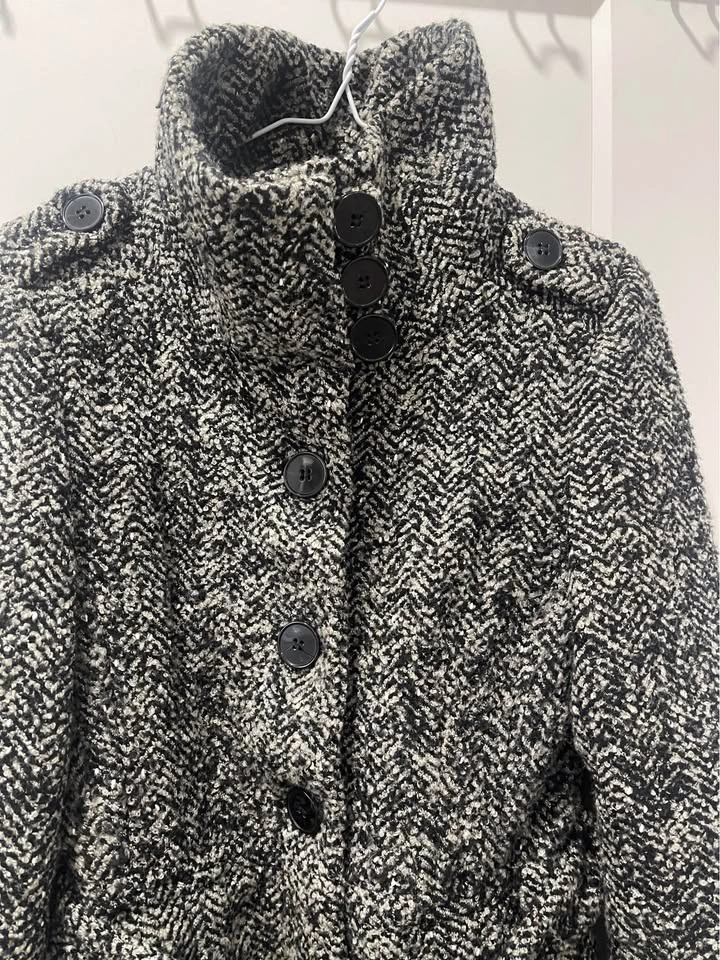 🧥 Suzy Shier Women’s Tweed Wrap Wool Coat – Size XS - photo 5