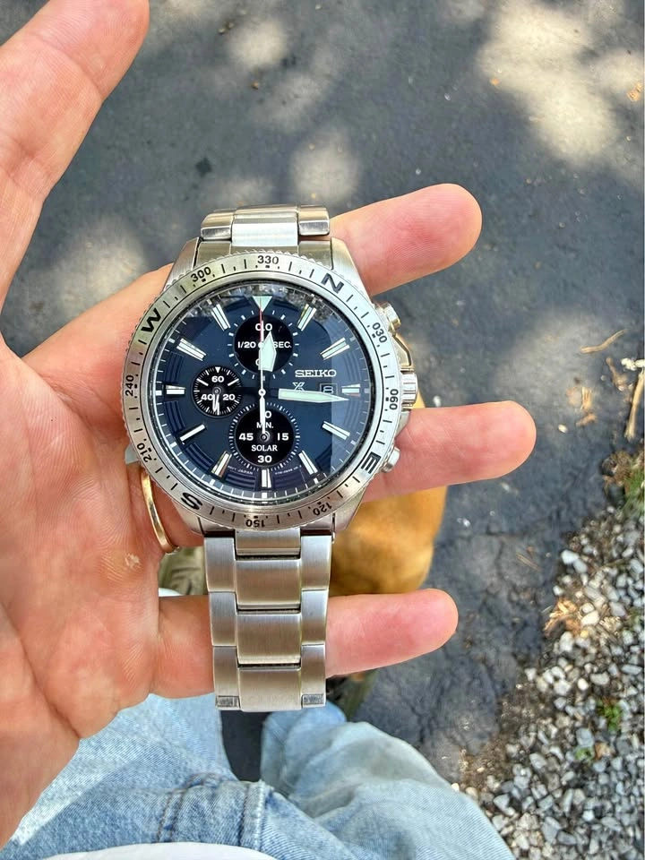 Seiko Prospex Land Solar Chronograph Watch
