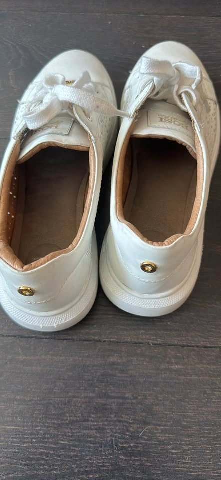 Bosi White Leather Perforated Sneakers - photo 2