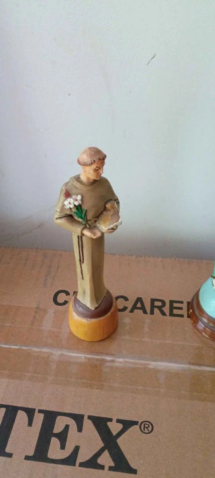 Religious Statues Italy Lot of 3 Vintage Jesus Mary St Anthony - photo 3