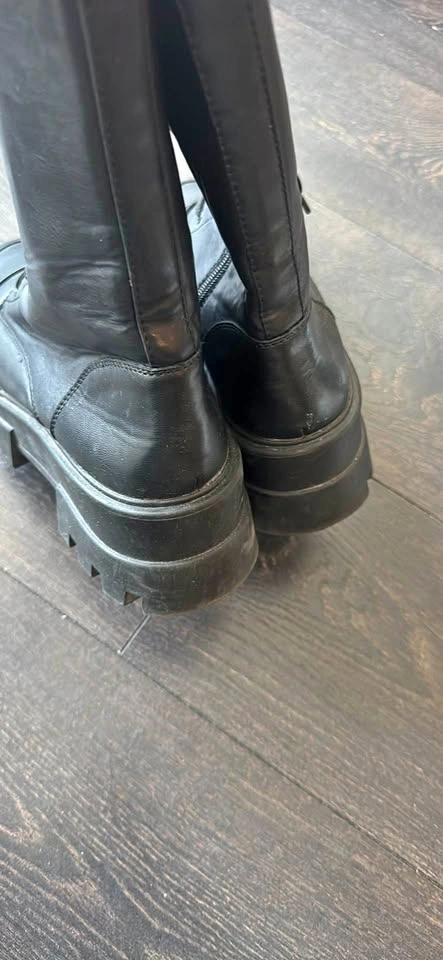 Design Lab Black Combat Boots