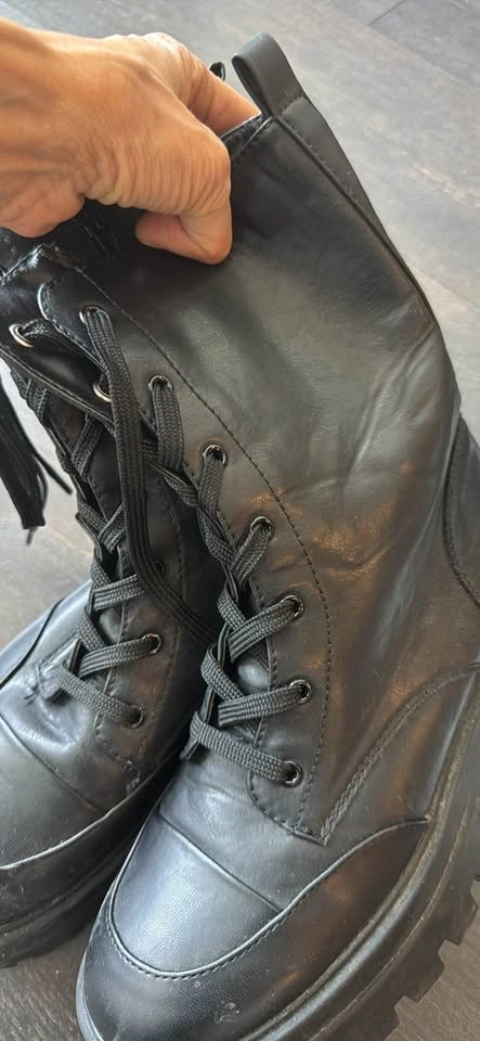 Design Lab Black Combat Boots - photo 3