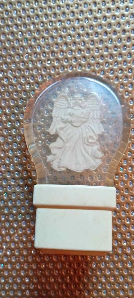 Vintage Angel Nightlight Timer Etched Rare