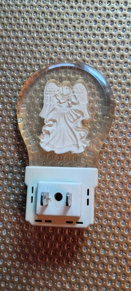 Vintage Angel Nightlight Timer Etched Rare - photo 2
