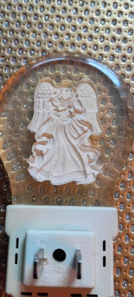 Vintage Angel Nightlight Timer Etched Rare - photo 3