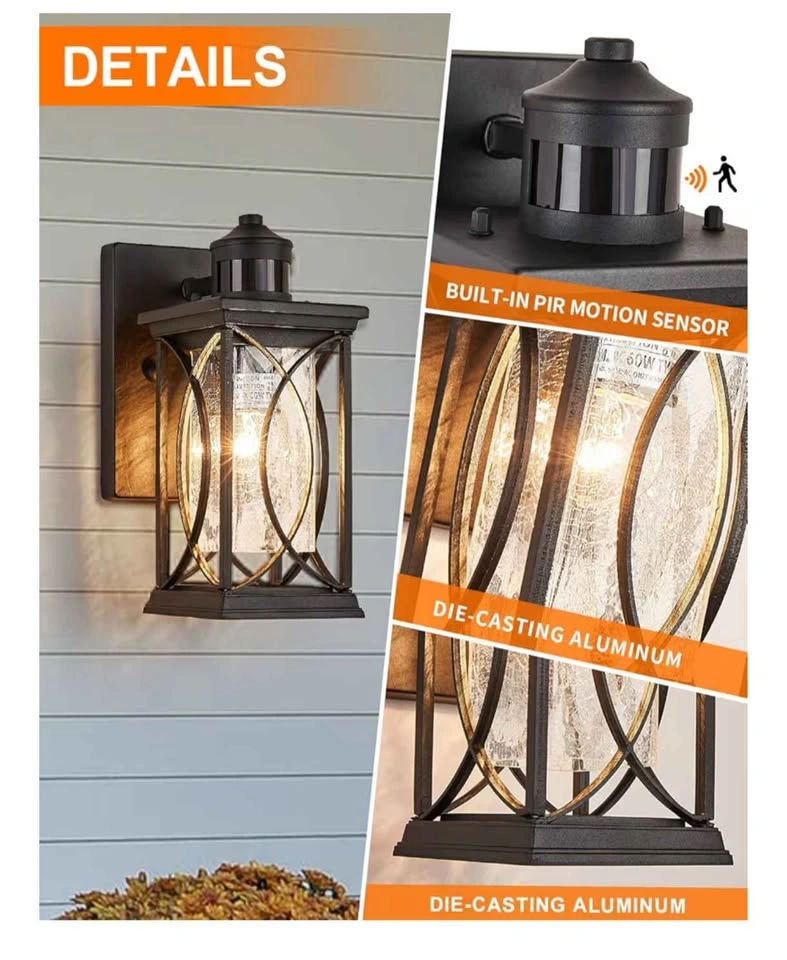 Motion Sensor Dusk to Dawn Outdoor Light Fixture with Dimmable B - photo 4