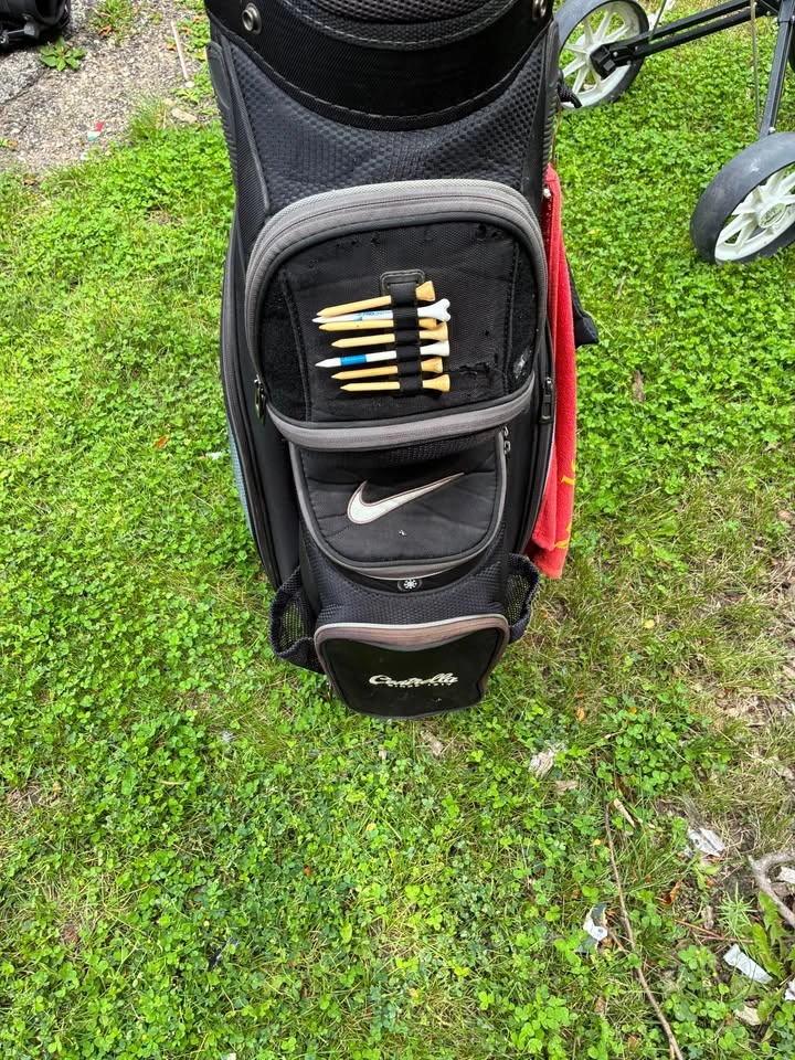 Nike golf bag with various golf clubs - photo 4