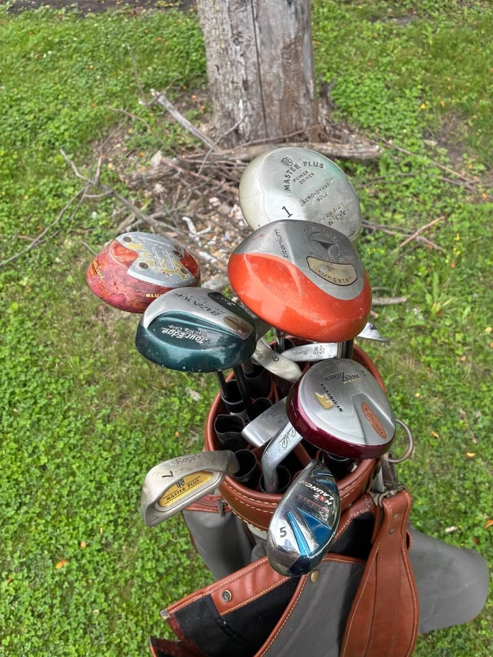Vintage daiwa golf bag with clubs - photo 4