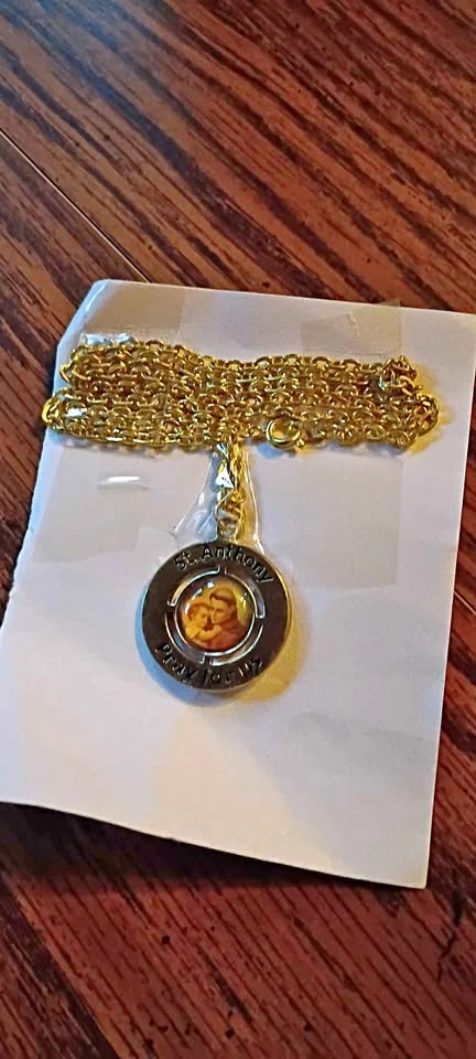 Saint Anthony Amulet Vintage Saint Lawrence Church Vintage