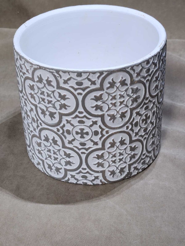 Modern Textured Planters, Geometric & Boho Chic Decor - photo 4