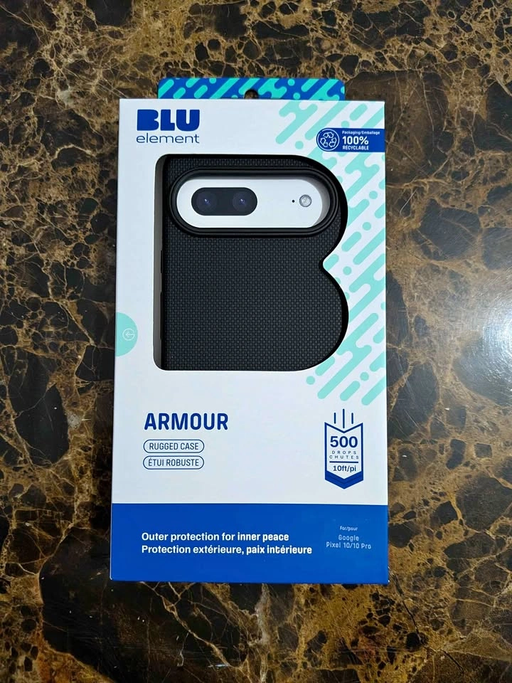 Google Pixel 10/10 Pro Case with Screen and Camera Protector