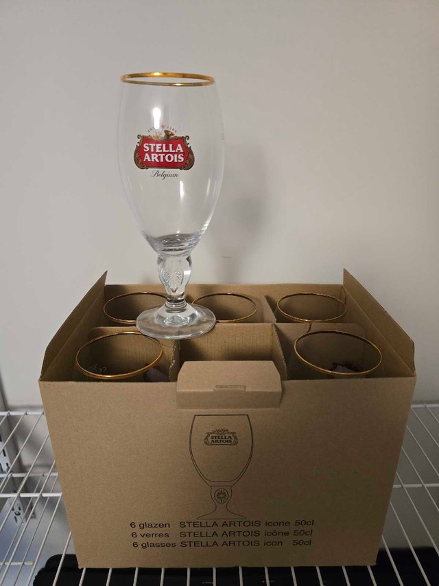 Stella Artois 50cl Beer Glasses