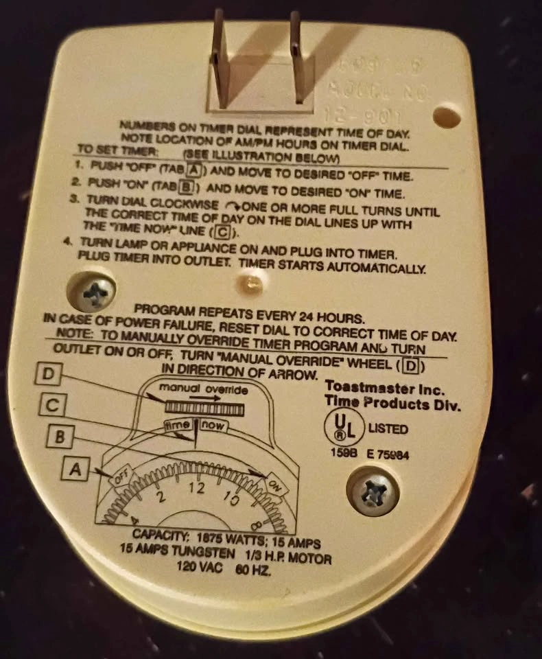 Toastmaster Manual Timer Vintage Works - photo 2