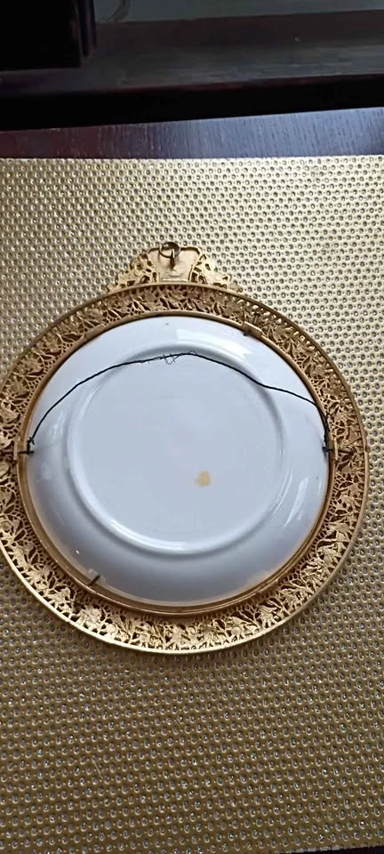 Vintage Last Supper Filigree Metal Plate Wall Hanging - photo 3