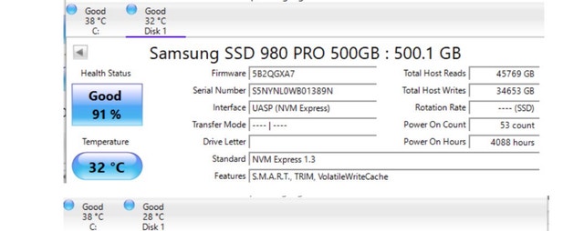 Samsung 980 Pro 500GB SSD - photo 2
