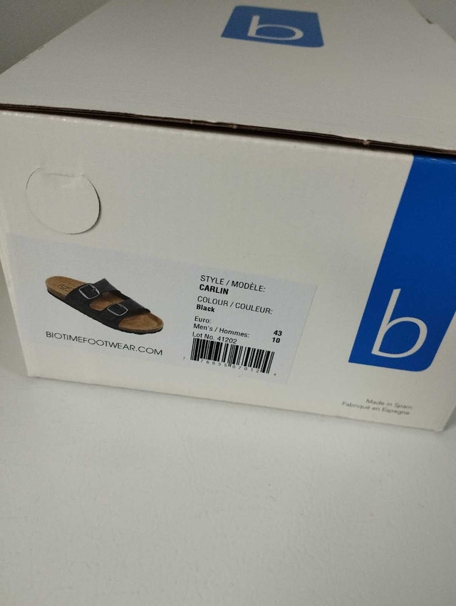 New in box men's Biotine slippers size 10 - photo 3