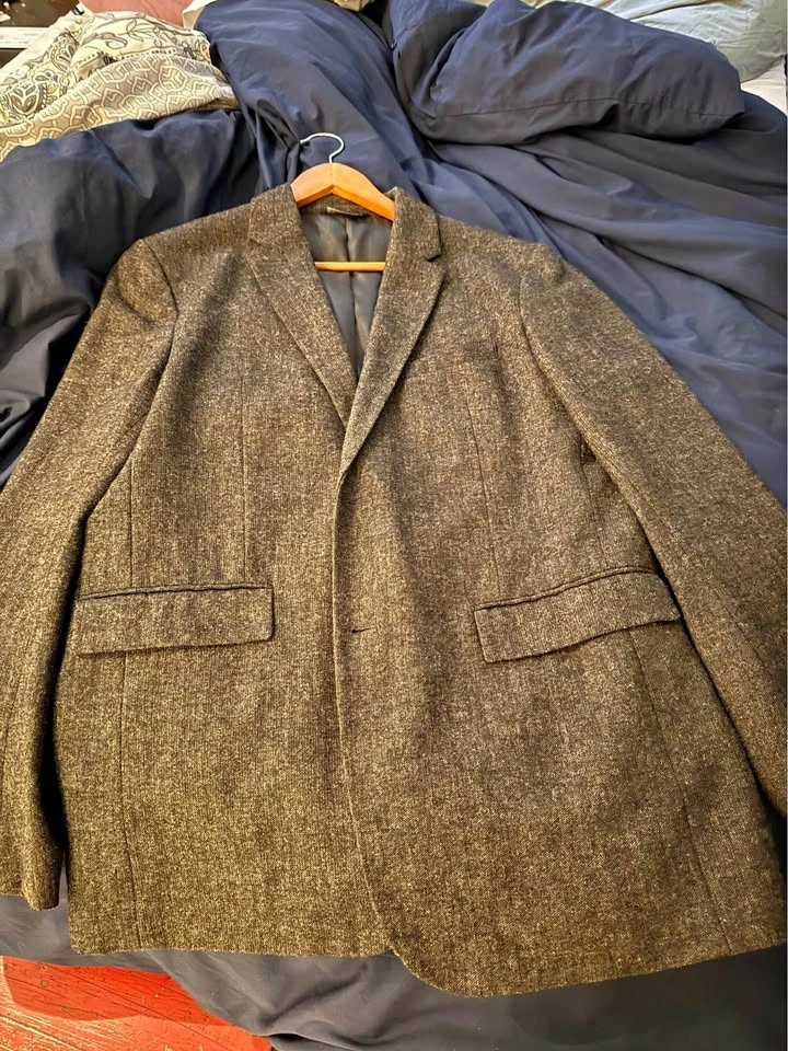 Banana Republic Men’s Size 42 Grey Twill Sport Jacket