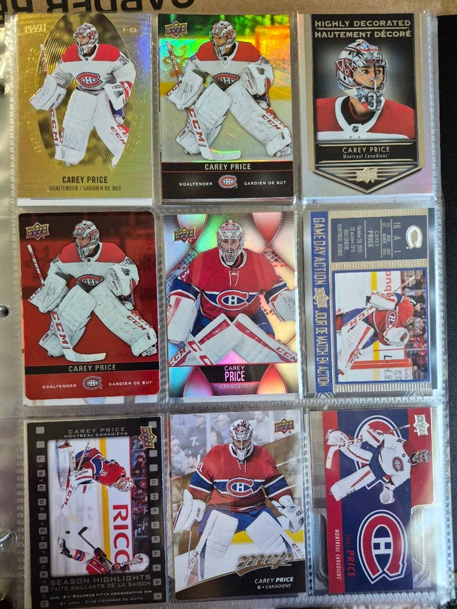 Carey Price Hockey Card Collection