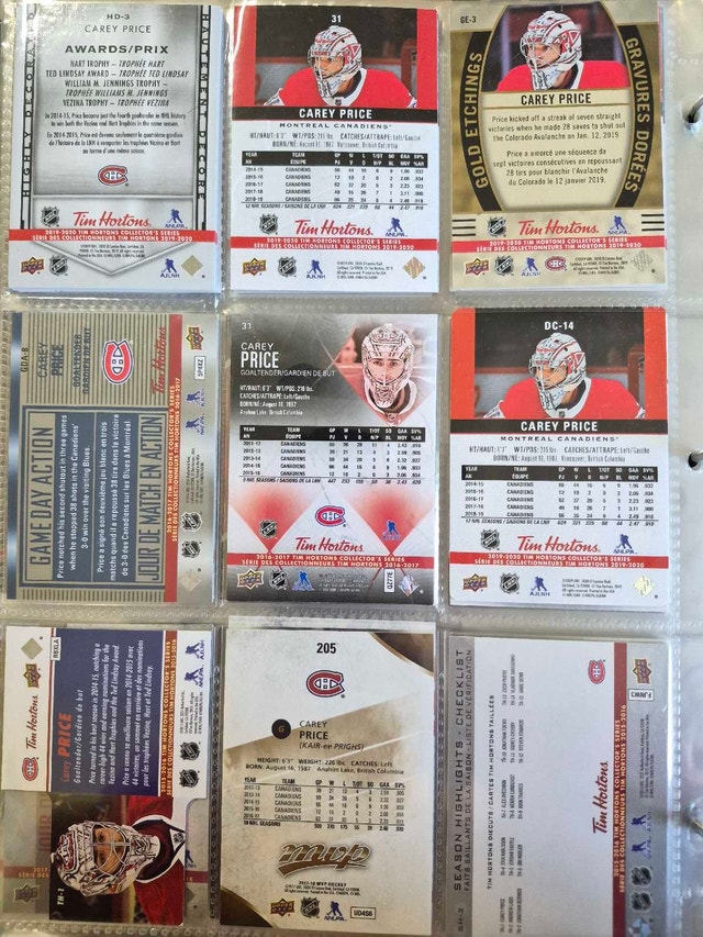 Carey Price Hockey Card Collection - photo 2