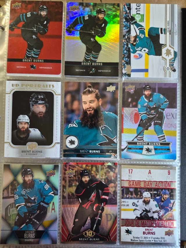 Brent Burns Hockey Card Collection