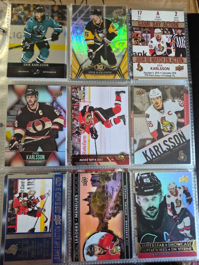 Erik Karlsson Hockey Card Collection
