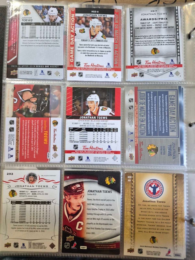 Jonathan Toews Upper Deck Hockey Card Collection - photo 2